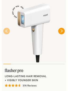nood Flasher Pro Hair Removal Device — White